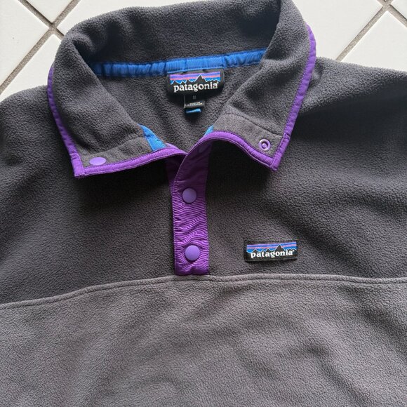 Patagonia Micro D Snap-T purple/grey fleece (M) - Picture 5 of 15